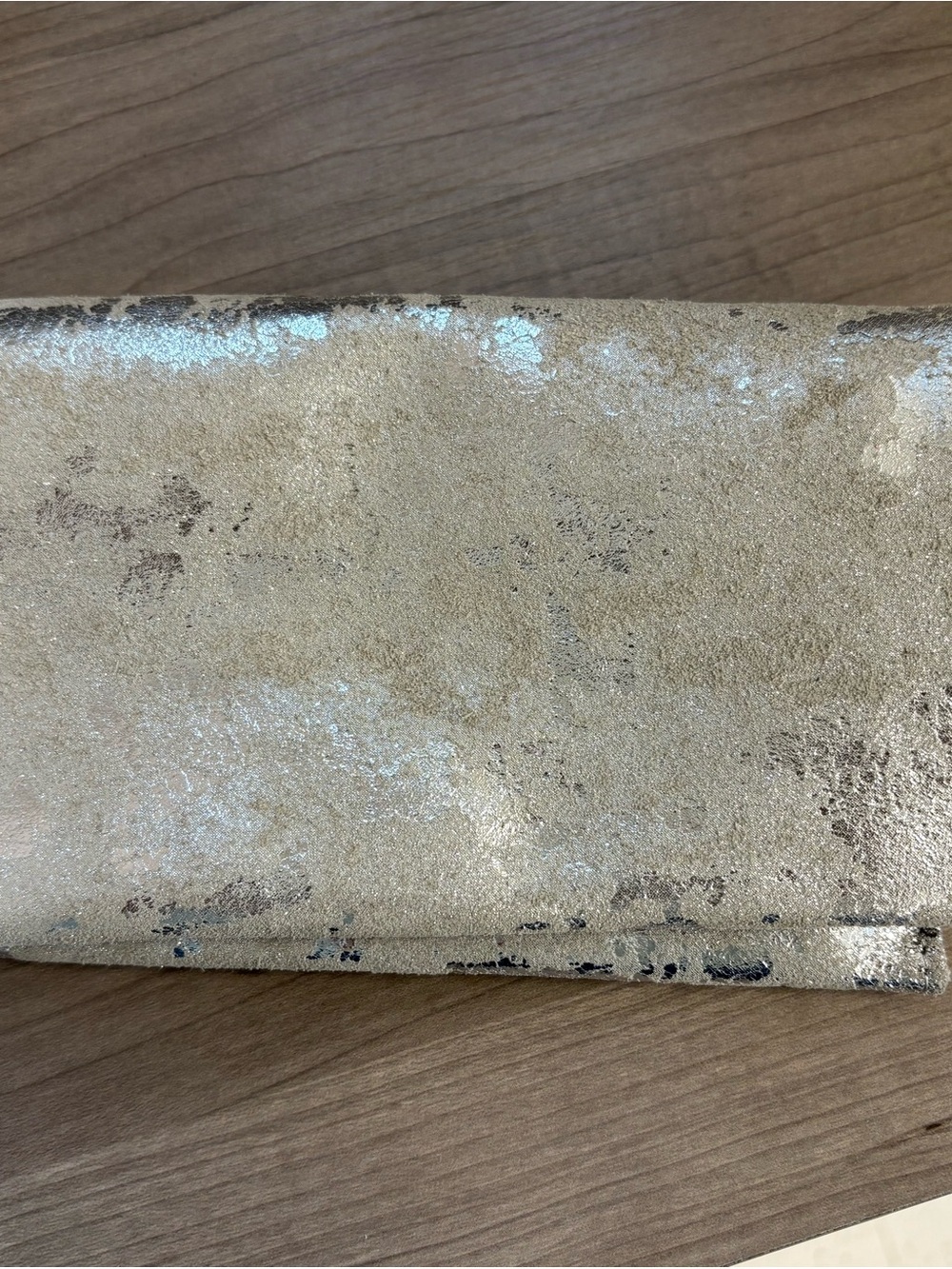 Latico Silver Metallic leather Wallet